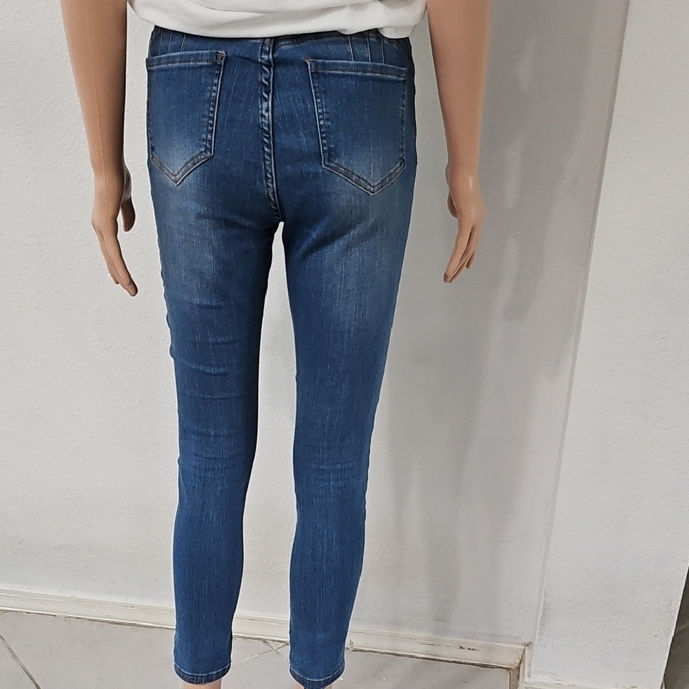 Between Us Stylish Blue Ankle Jeans for Women - Picture 3 of 5